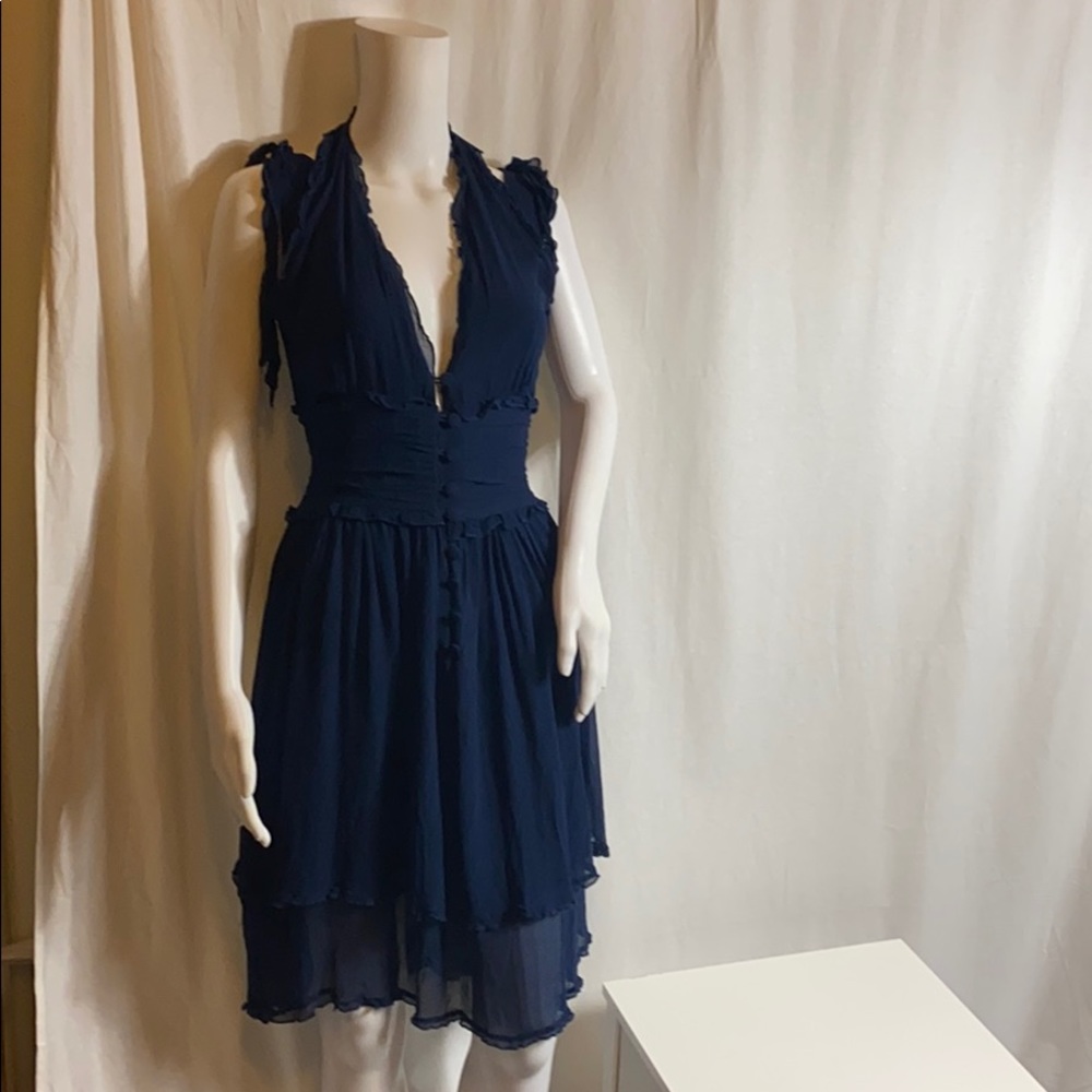 CHLOE vintage silk dress sz small